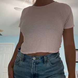 Cropped striped tee!